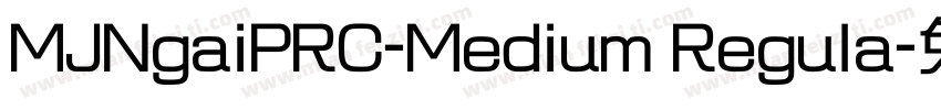 MJNgaiPRC-Medium Regula字体转换